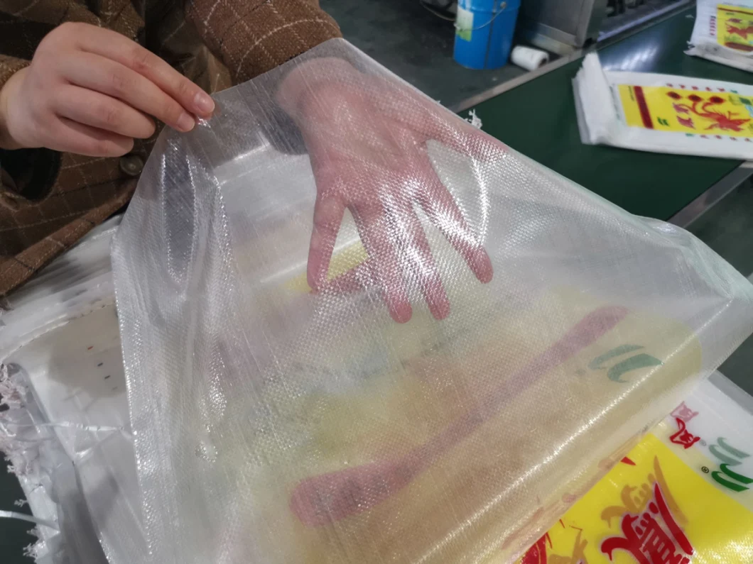 Transparent Material Plastic PP Woven Bag for Rice, Fertilizer, Cement, Seed, Feed