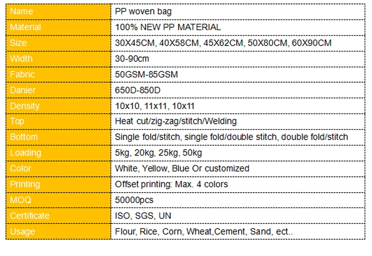 10kg/20kg Laminated PP Woven Moistureproof Washing Powder Bag