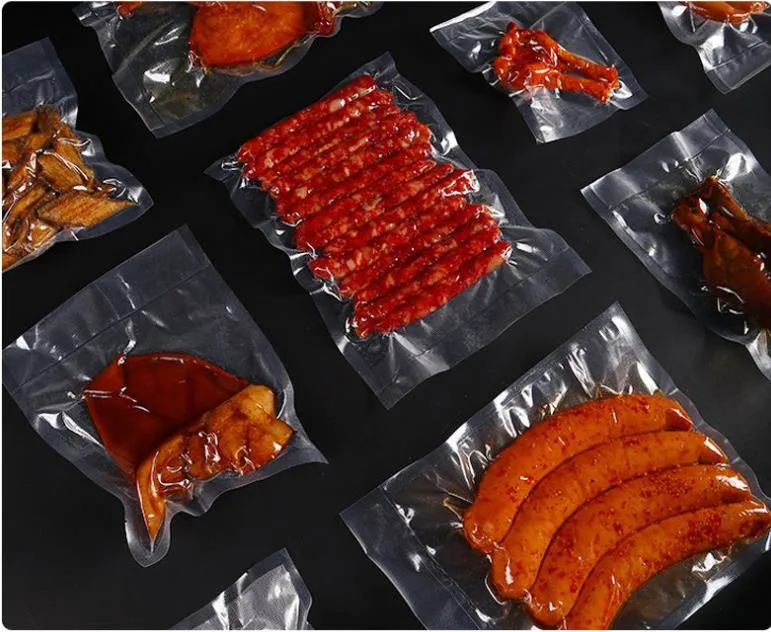 Transparent PA/PE Plastic Vacuum Bags/Food Vacuum Packing Pouch Rice Brick Bag Food Vacuum Rice Bag