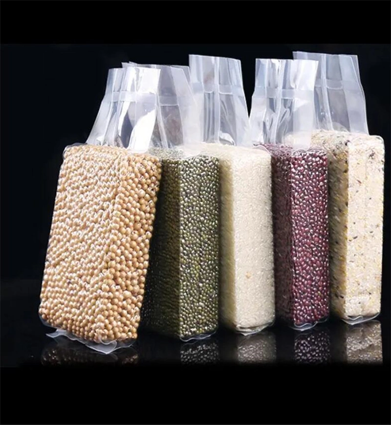Nylon PE Embossed Rice Packaging Vacuum Bag Embossed Vacuum Closable Plastic Bags