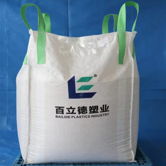 Röhrenförmiger 1000kg Super Sack U-Panel 1200kg 점보 백 FIBC 배플 벌크 백 1,5톤 빅 백