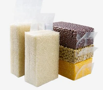 나일론 PE 양각 쌀 포장 진공 가방, 양각 진공 밀봉 가능 비닐 봉투