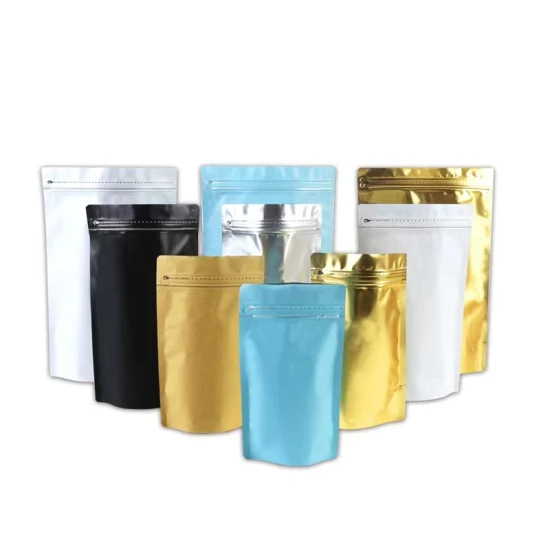 밸브가 있는 무광택 다채로운 스탠드업 파우치 커피 가방, 맞춤 인쇄 포장 도매